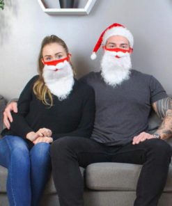 🔥HOT SALE🔥Holiday Santa Beard Face Mask Costume for Adults