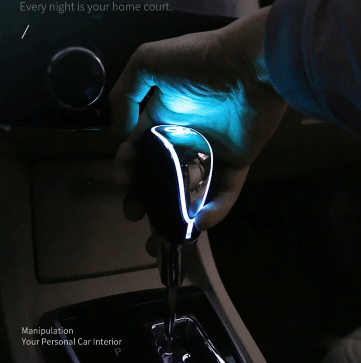  LED LIGHT CAR SIGN SHIFT KNOB