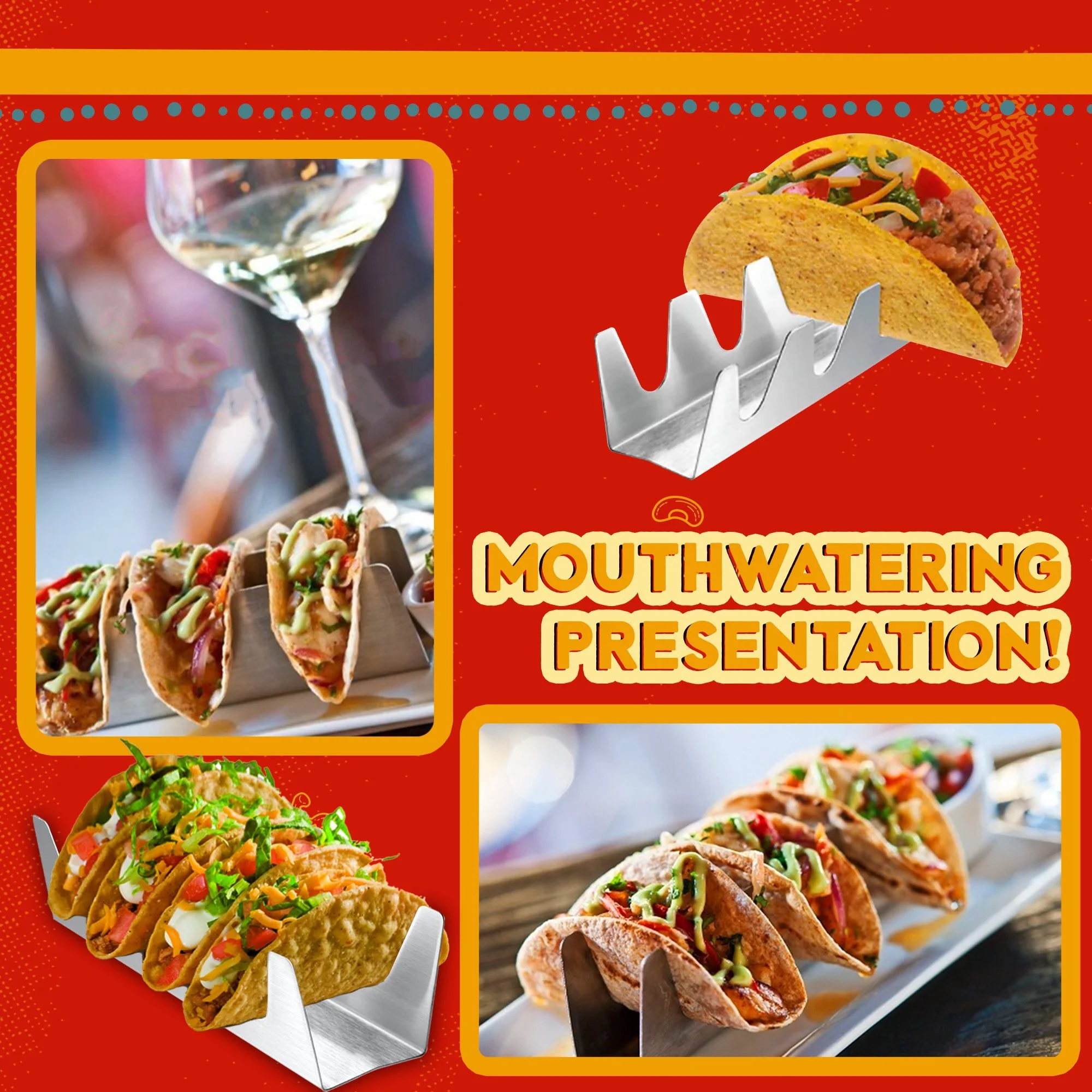 Stainless Steel Taco Holder - Image 3