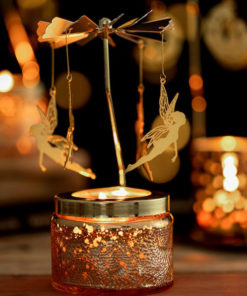 Geometric & Relief Rotating Candlestick