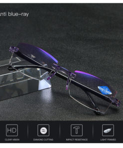 FoldFlat Sapphire High Hardness Anti-blue Progressive Far And Near Dual-Use Reading Glasses