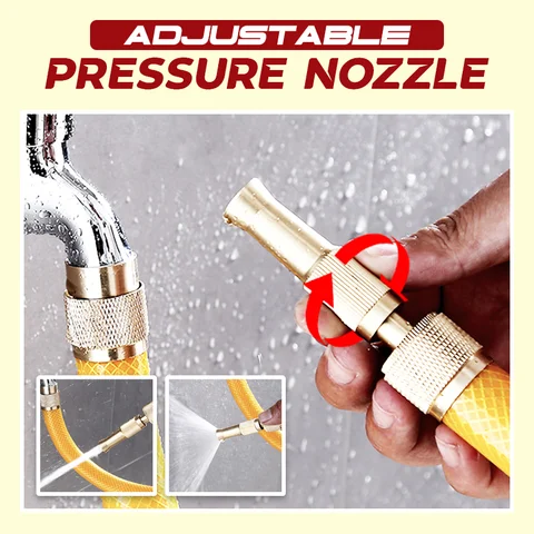 Adjustable High Pressure Bronze Water Nozzle - Image 6