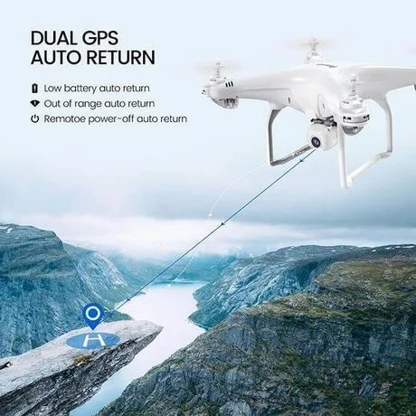 2021 Latest 4K Camera Rotation Waterproof Professional RC Drone - Image 5