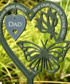 Alternative view of Memorial Gift Butterfly Ornament-Garden Memorial Plaque