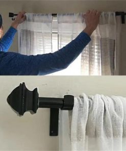 Alternative view of NO DRILL CURTAIN ROD BRACKETS HOLDERS