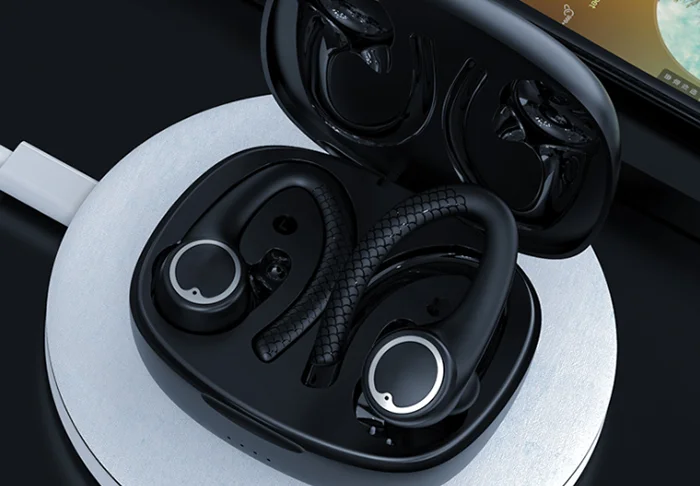 🔥Wireless Earbuds with Earhooks - Waterproof & Stereo Noise Cancelling Sport Bluetooth Headphones - Image 9