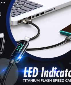 LED Indicator Titanium Flash Speed Charging Cable