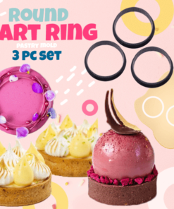 Round Tart Ring Pastry Mold (3 pc Set)