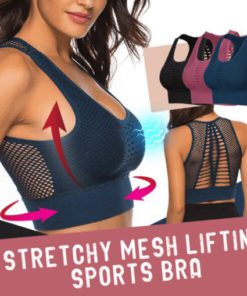 Stretchy Mesh Lifting Sports Bra