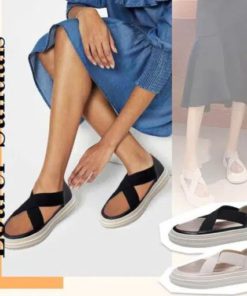 Elasticity Casual Gauze Loafer Sandals