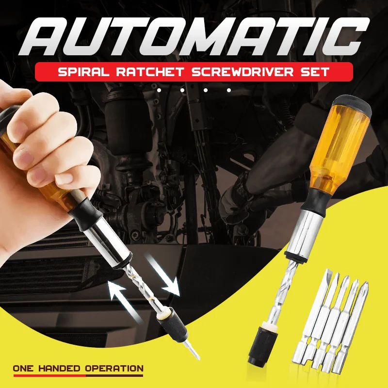 Automatic Spiral Ratchet ScrewDriver Set