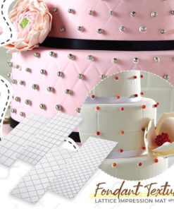 Fondant Texture Lattice Impression Mat 4pcs Set