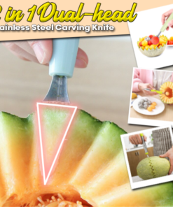 2 in 1 Stainless Steel Carving Knife