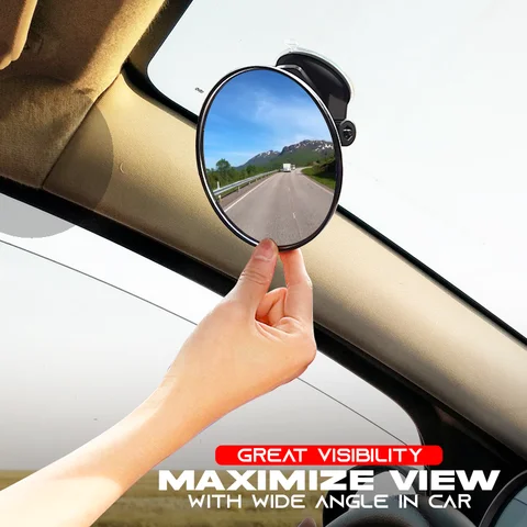 Adjustable Suction Cup Rearview Mirror - Image 9