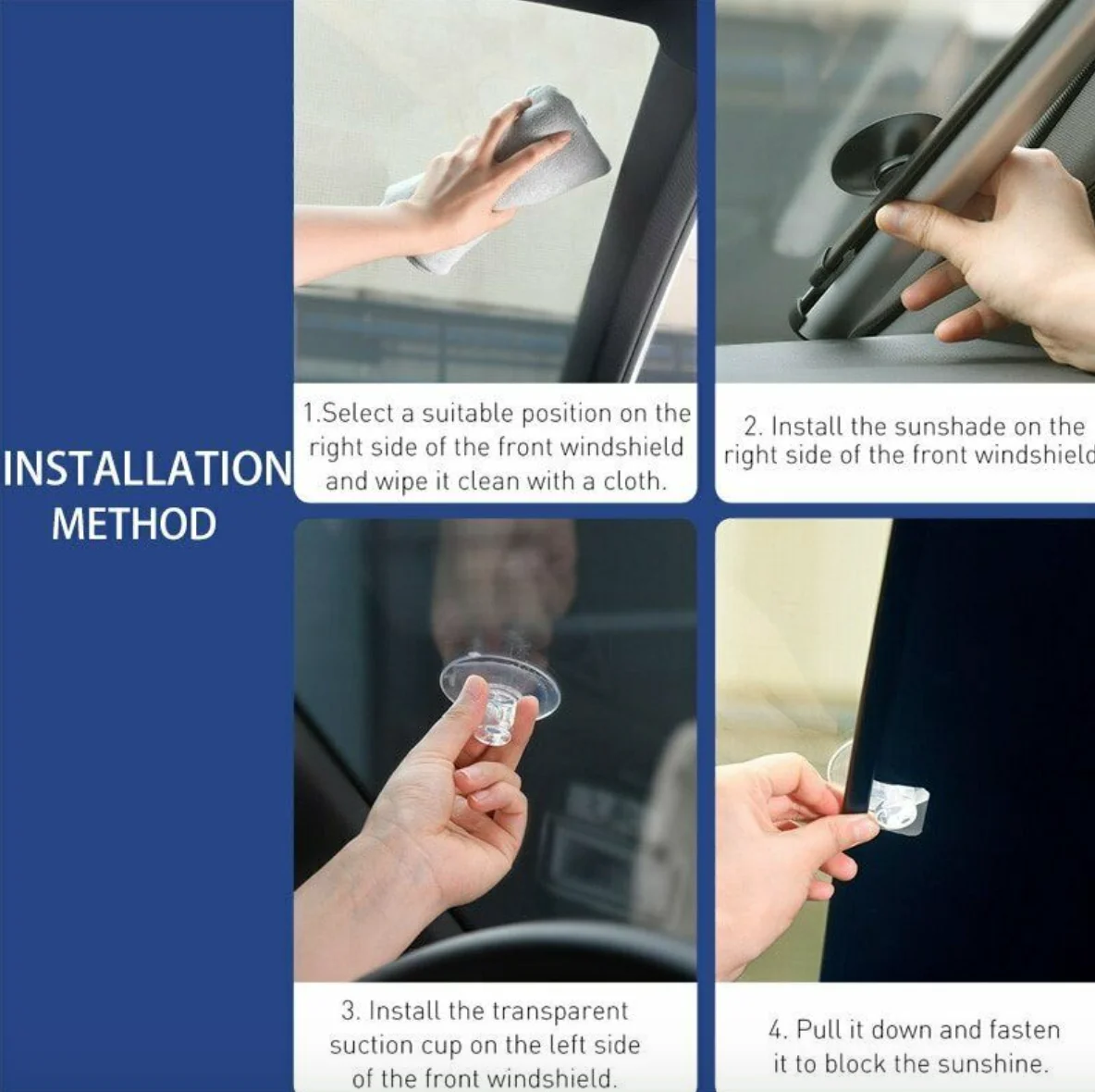 Windra Retractable Car Sunshade - Image 4