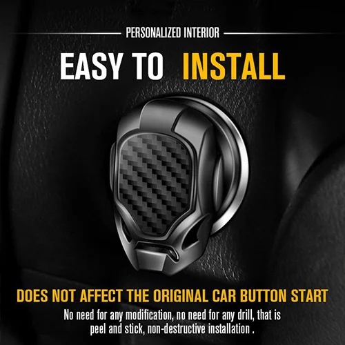 Zinc Alloy One-key Start Cover🚘Summer Sale - Image 29