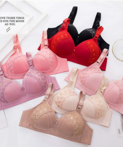 2021 New Real Plus Size Embroidered💝Non-Wired Bra