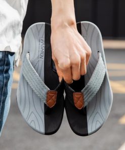 Shock absorption men's summer flip flops