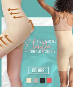 High Waisted Elastic Shaping Shorts