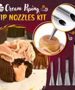 4pcs Cream Piping Tip Nozzles Kit