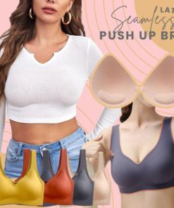 Seamless Latex Push-Up Bra