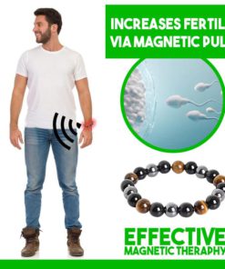 Alternative view of Men Triple Stone SteelHard Infrared Bracelet