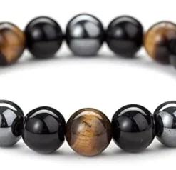 Alternative view of Men Triple Stone SteelHard Infrared Bracelet