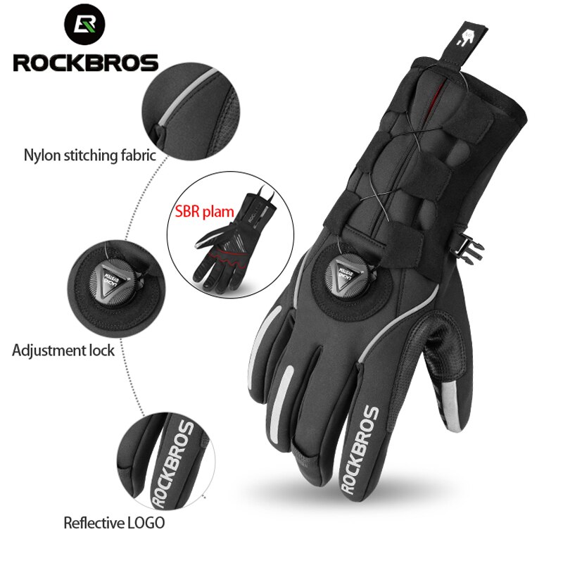 Adjustable Waterproof Cycling Gloves - Image 5
