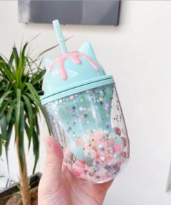 Ice Cream Cat Water Bottle