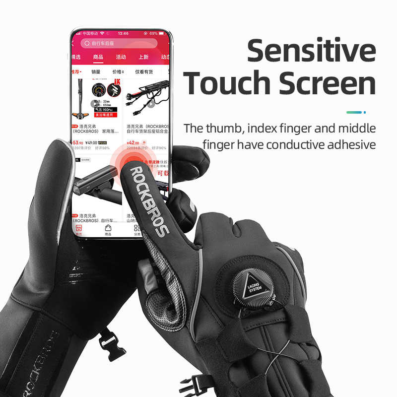 Adjustable Waterproof Cycling Gloves - Image 4
