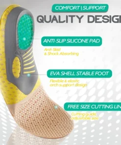 Alternative view of Free Cut Flat Foot Arch Support Insoles