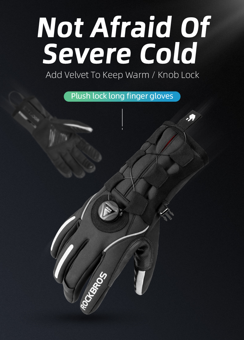 Adjustable Waterproof Cycling Gloves - Image 2