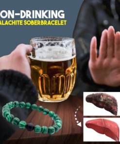 Non-Drinking Malachite Sober Bracelet