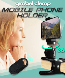 Gimbal Clamp Mobile Phone Holder