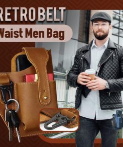 Retro Belt Waist Men Bag