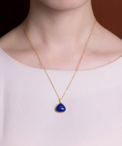 Lapis Lazuli Stone Pendant Necklace