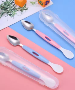 Double-headed Baby Food Scraping Mud