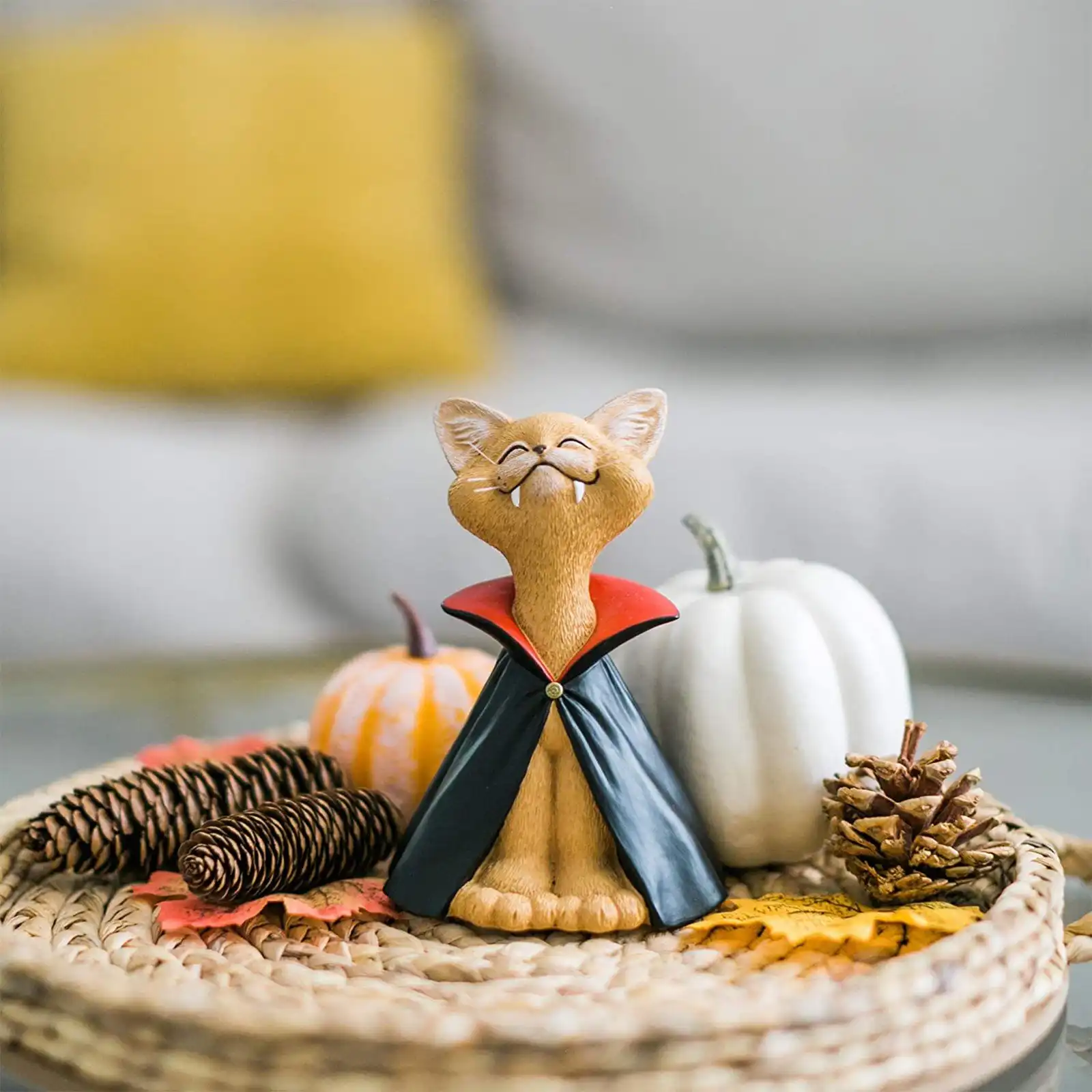 Happy Vampire Cat Statue - Image 5