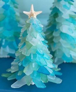 Christmas Sea Glass Tree