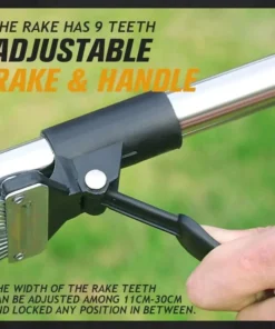 Alternative view of Telescopic Stainless Steel Garden Leaves Sweeping Rake