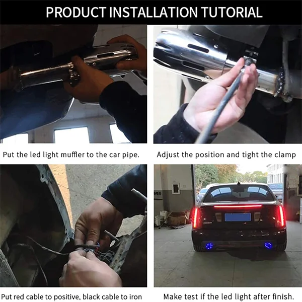 Car Carbon Fiber Fire-Breathing Tail Throat - Image 8