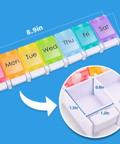 Alternative view of Rainbow Weekly Pill Organizer