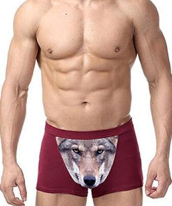 Alternative view of 3D Wolf Underwear Because