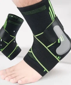 Alternative view of Heel & Ankle Support Brace With Elastic Straps & Sprain Protection - 1 Pair