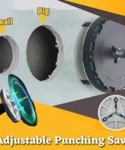 Adjustable Punching Hole Saw Drill Bit