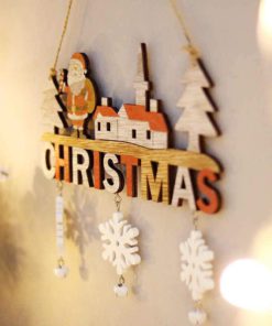 Wood Christmas Door Hanging Oranments