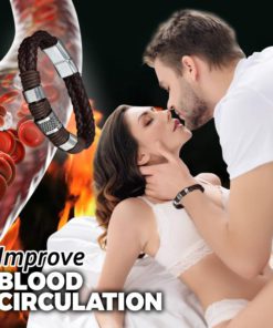 Alternative view of Magnetic Masculinity Leather Bracelet