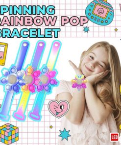 Spinning Rainbow Pop Bracelet