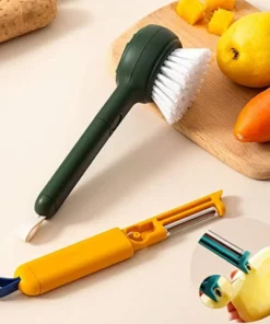 (🎄Christmas Promotion–48%OFF)Multifunctional Vegetable Peeler with Brush
