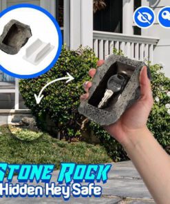 Stone Rock Hidden Key Safe